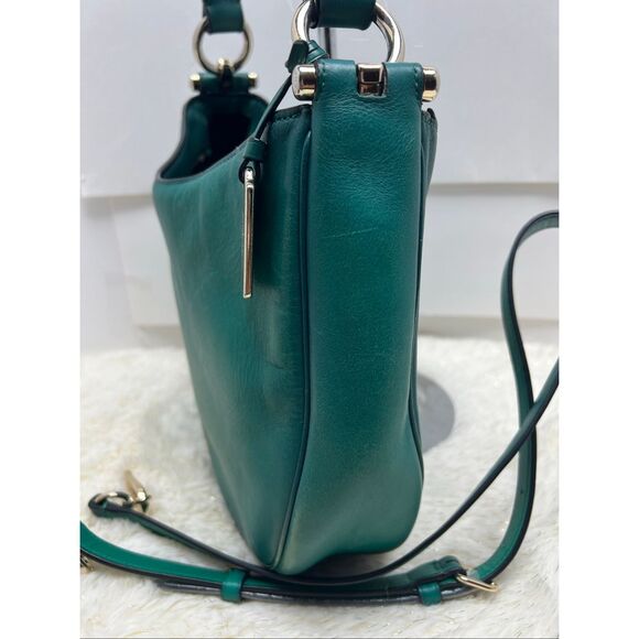 ➡️Coach Nomad Satchel Handbag Glovetanned Leather Forest Green Msrp:$395.00 - Picture 3 of 7